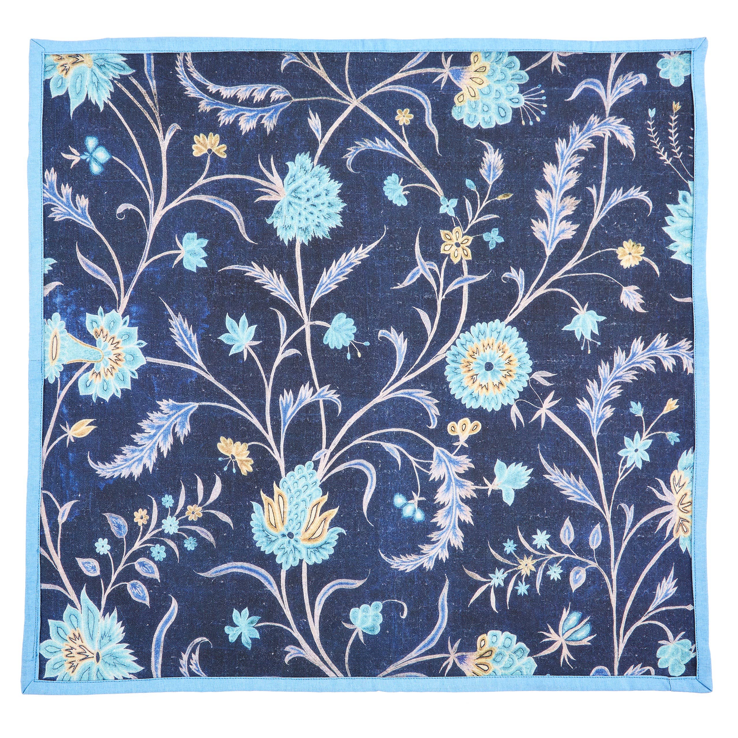 Mughal Dinner Napkins, Set of 4 - Siren Song (20in sq)