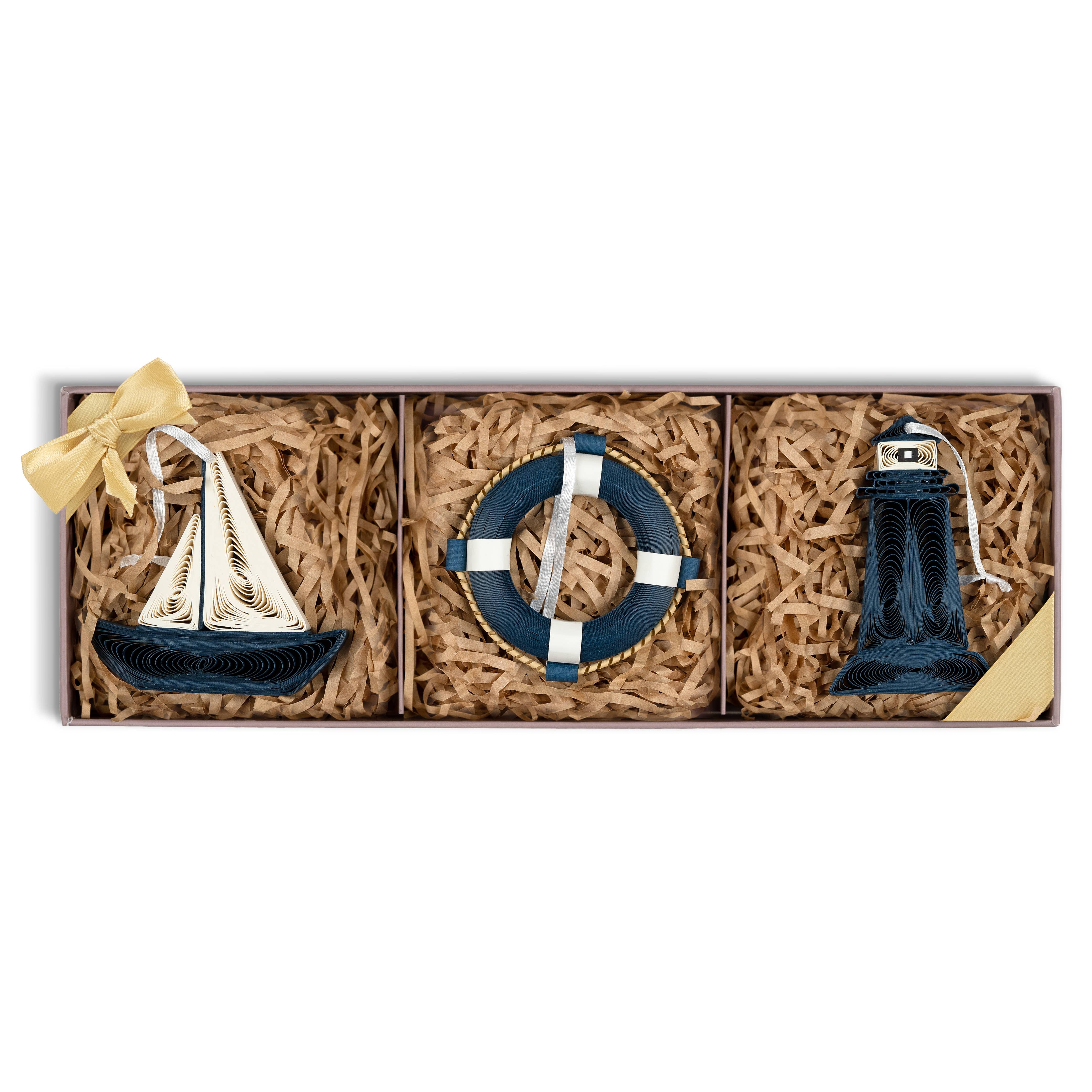 Ornament, Quilled Nautical Box Set - Quilling Card