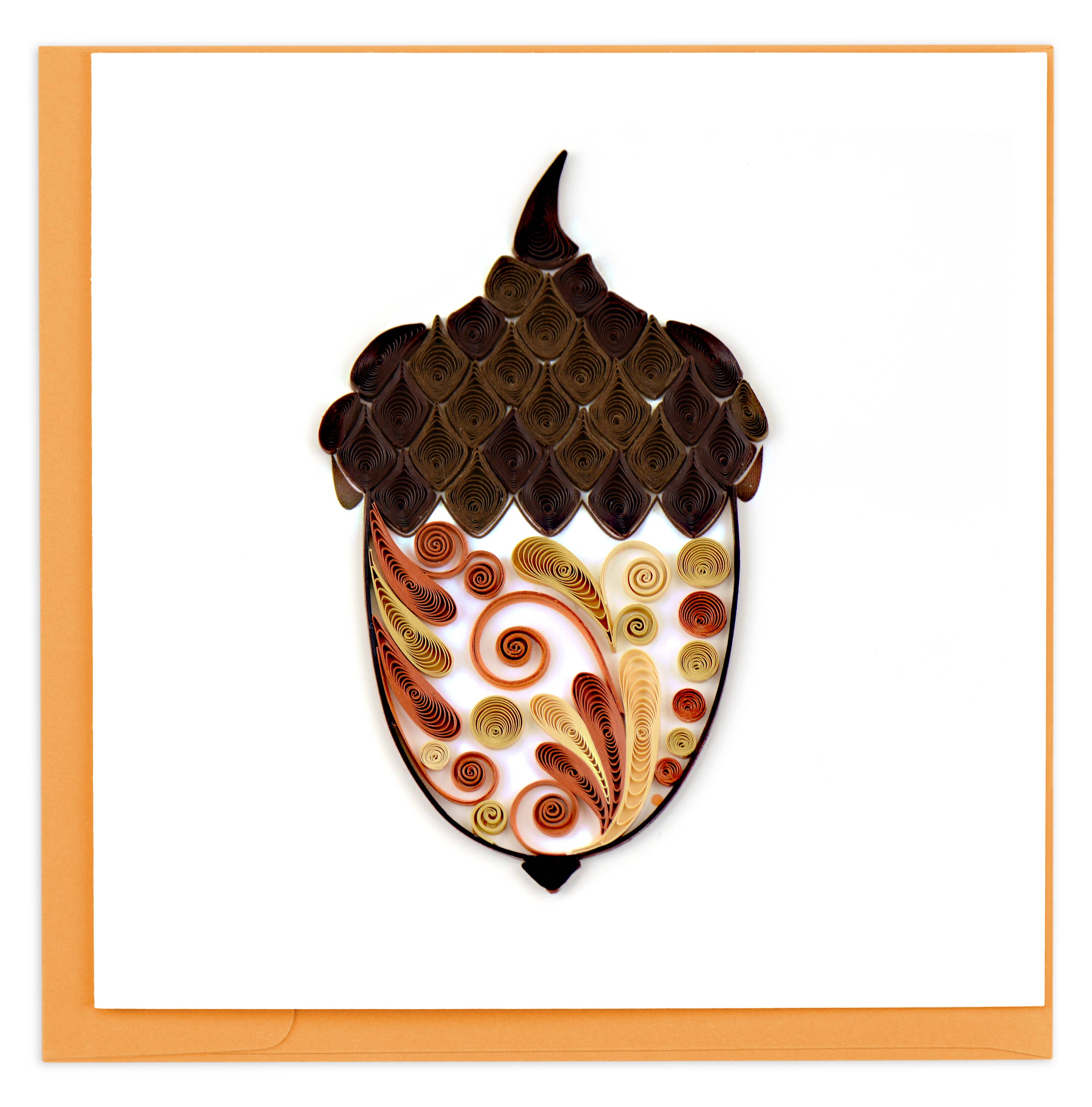 Card, Acorn - Quilling Card (6in sq, with envelope)