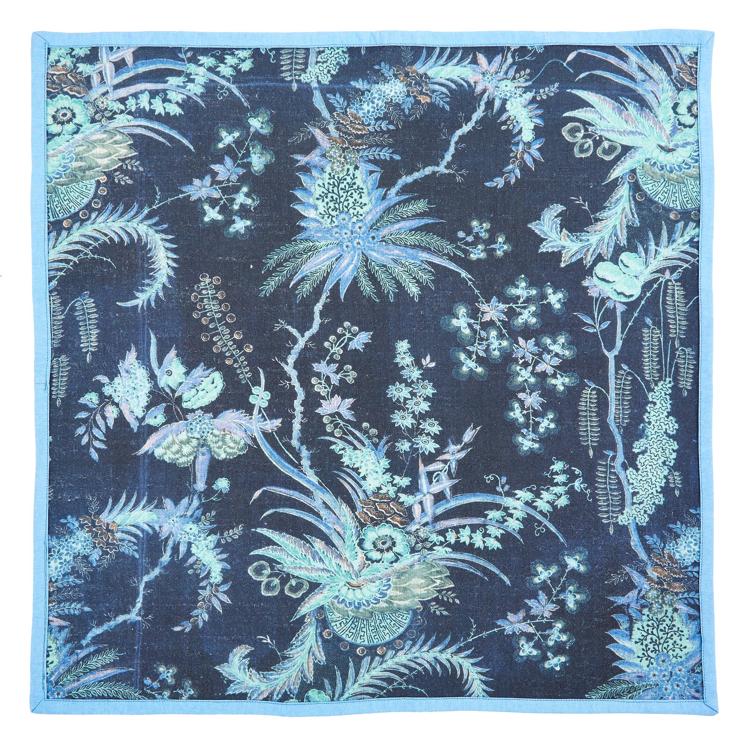 Mughal Dinner Napkins, Set of 4 - Siren Song (20in sq)