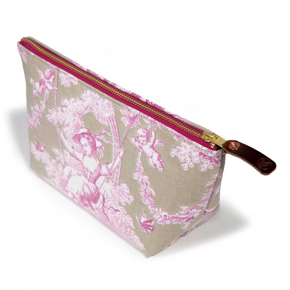 Sand & Rose Toile Travel Clutch - General Knot & Co.