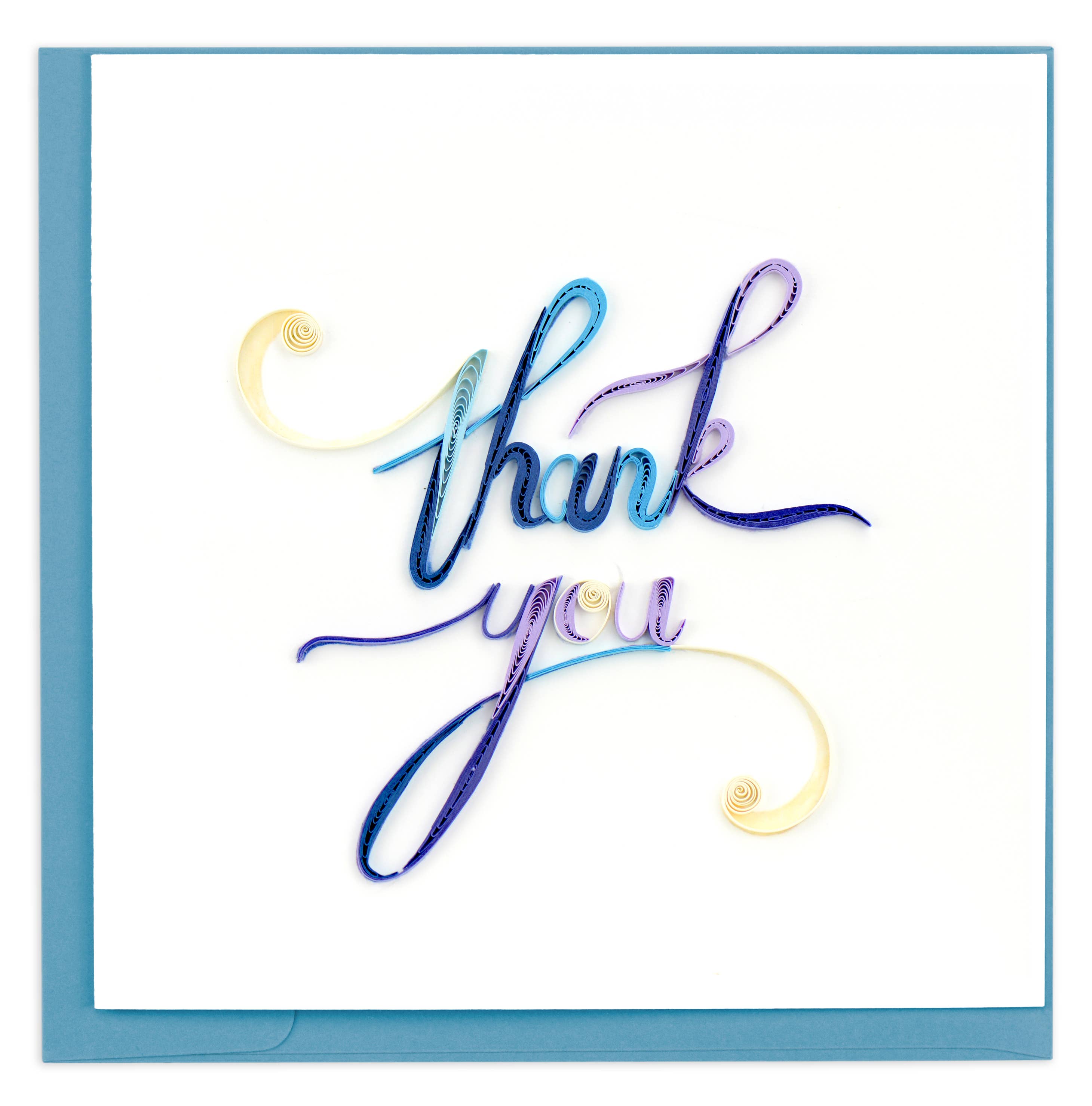 Card, Thank You - Quilling Card (6in sq, with envelope)