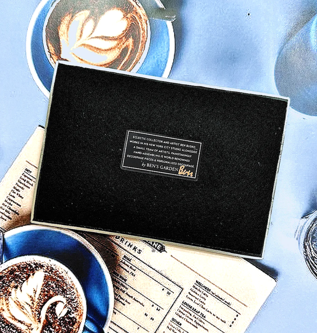 Paris Is Always A Good Idea Decoupage Glass Tray (4in x 6in)