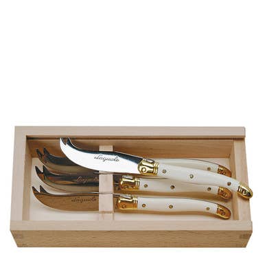 Cheese Knives, Ivory (Set of 4) - Jean Dubost Laguiole