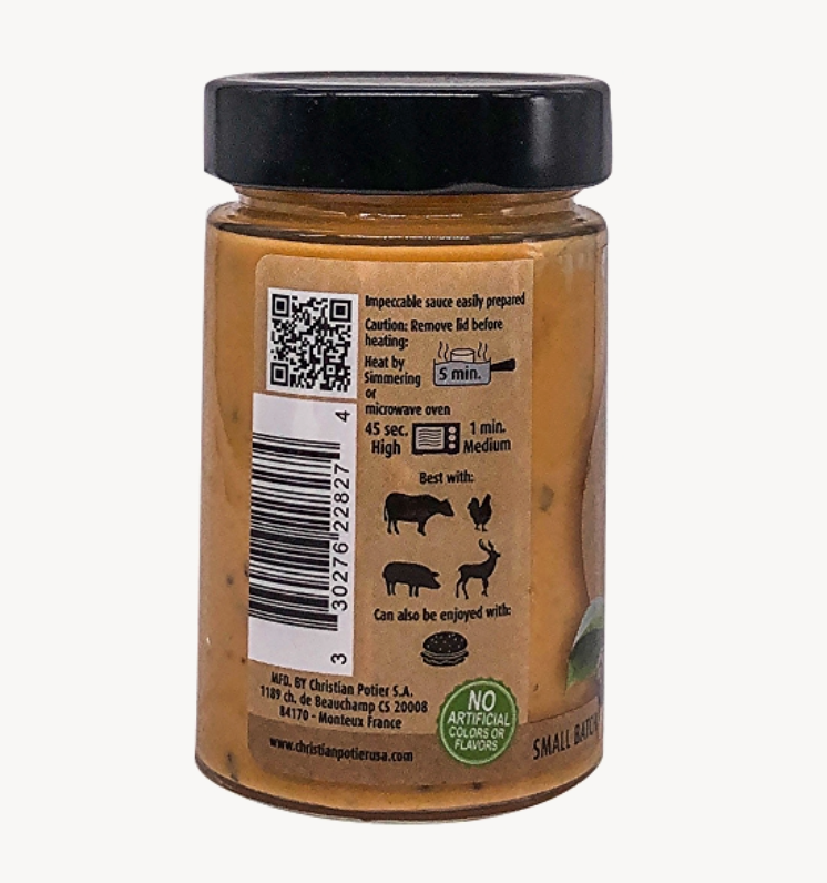 Peppercorn Sauce No. 3 - Maison Potier Sauces (6.3oz / 180g)