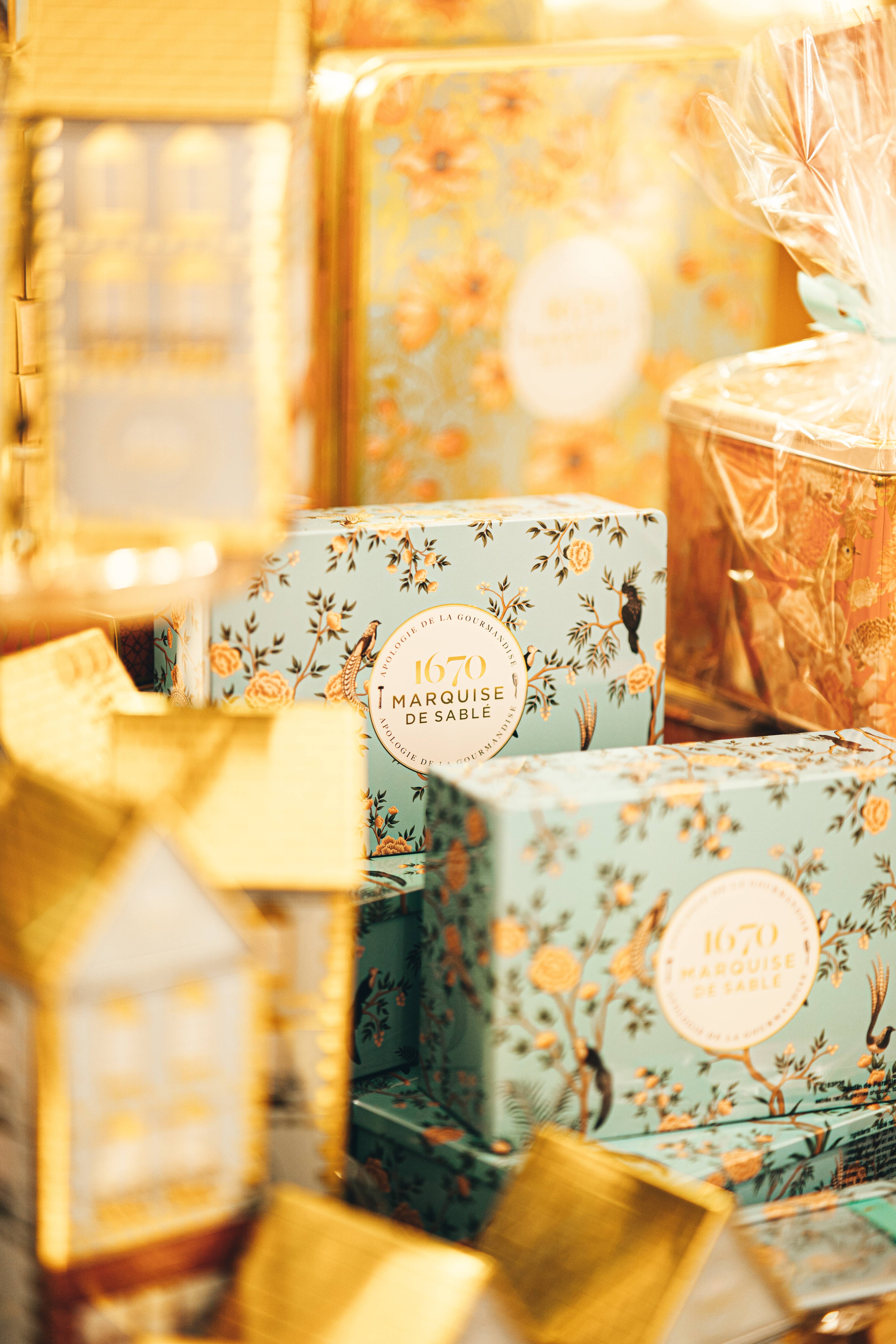 Shortbread Cookie Tin, 'Dans un Jardin' - La Sablésienne (10.6oz / 300g)