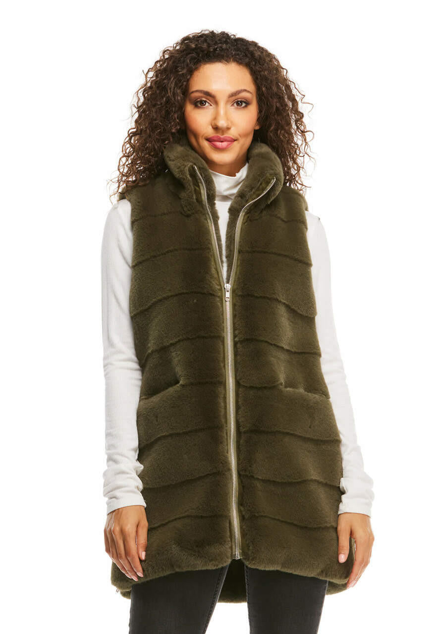 Faux Fur Weekender Vest - Fabulous Furs