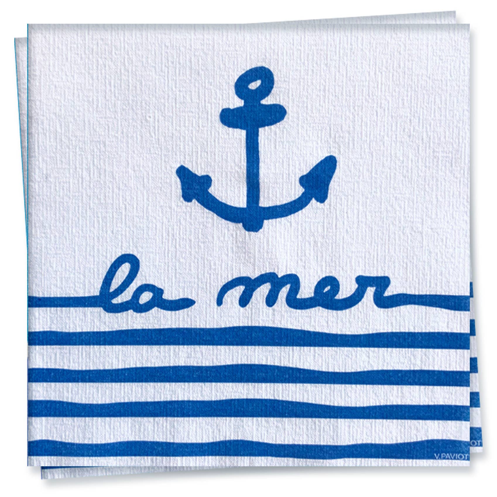 Dinner Napkin, La Mer - Françoise Paviot