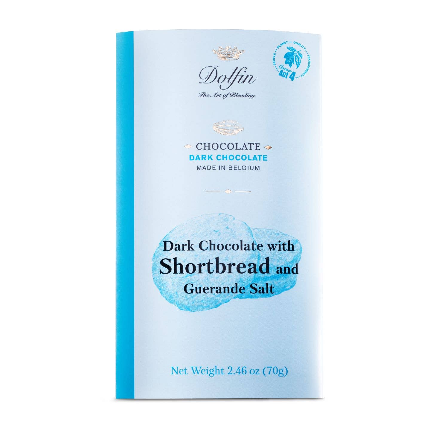 Dark Bar with Shortbread & Sea Salt - Dolfin (2.5oz / 70g)