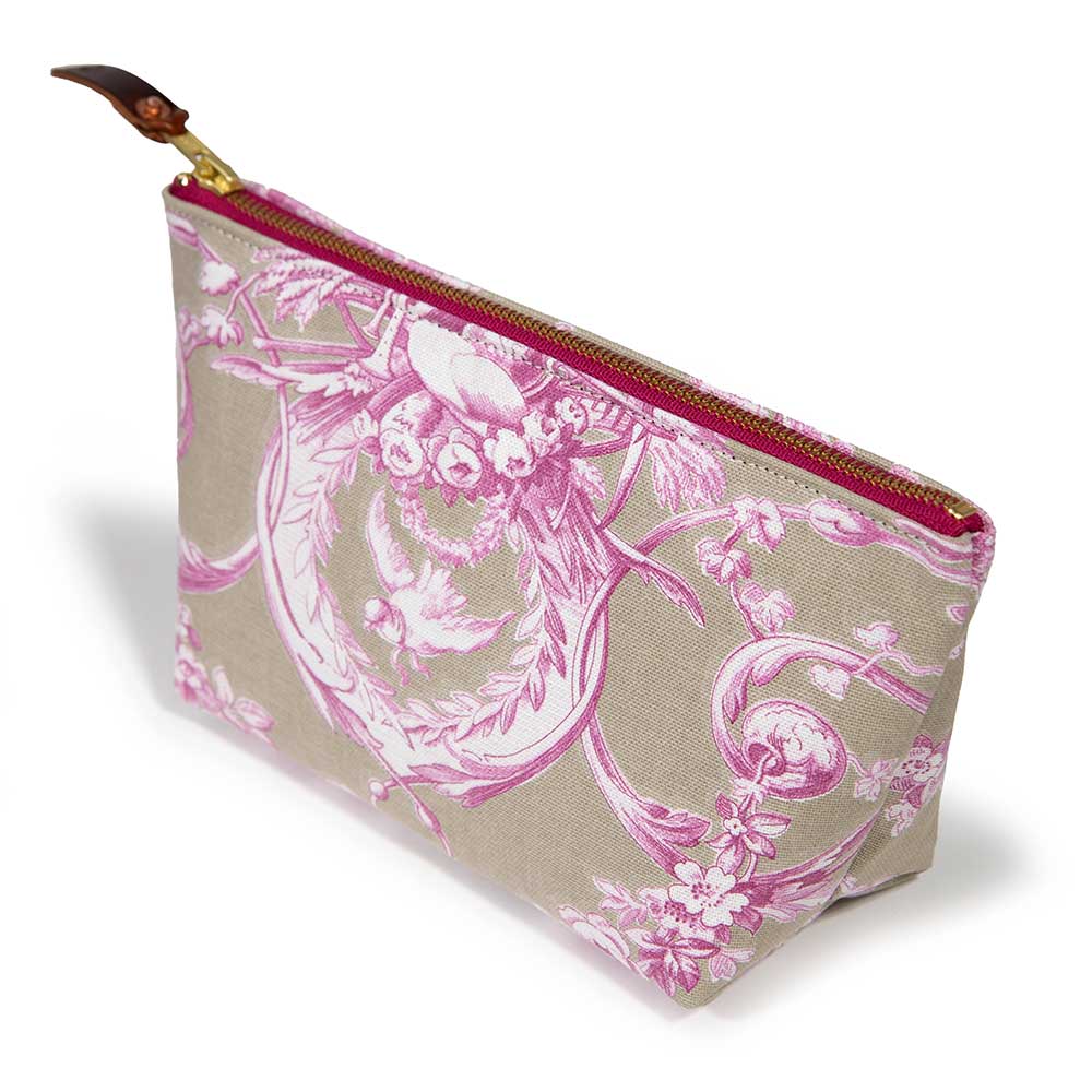 Sand & Rose Toile Travel Clutch - General Knot & Co.