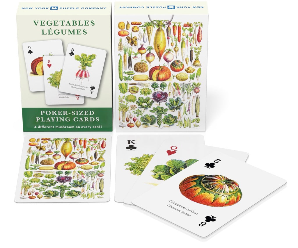 Playing Cards, Vegetable ~ Légumes - New York Puzzle Company (Single Standard Deck)