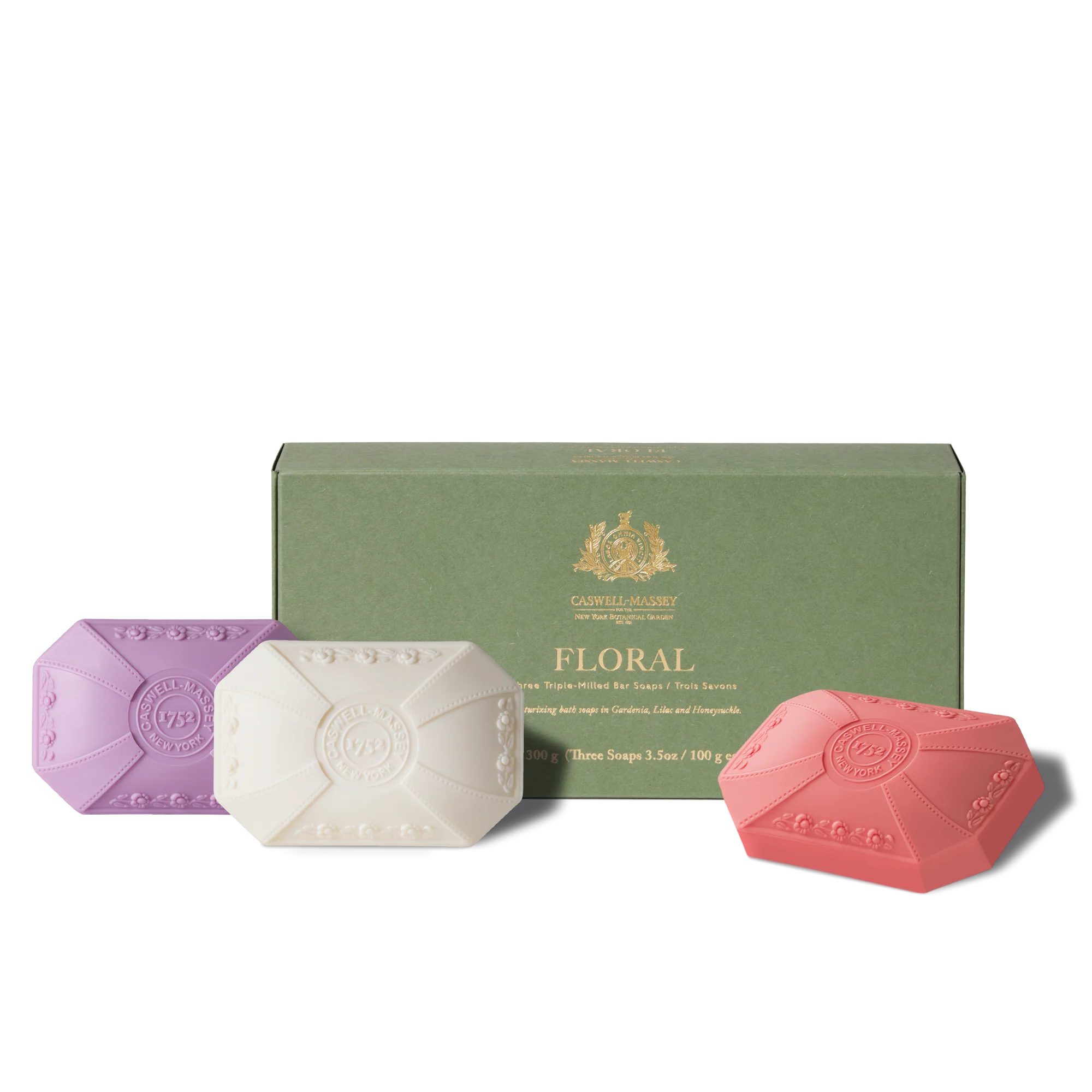 Floral Three-Soap Gift Set - Caswell-Massey (10.5oz / 300g each)