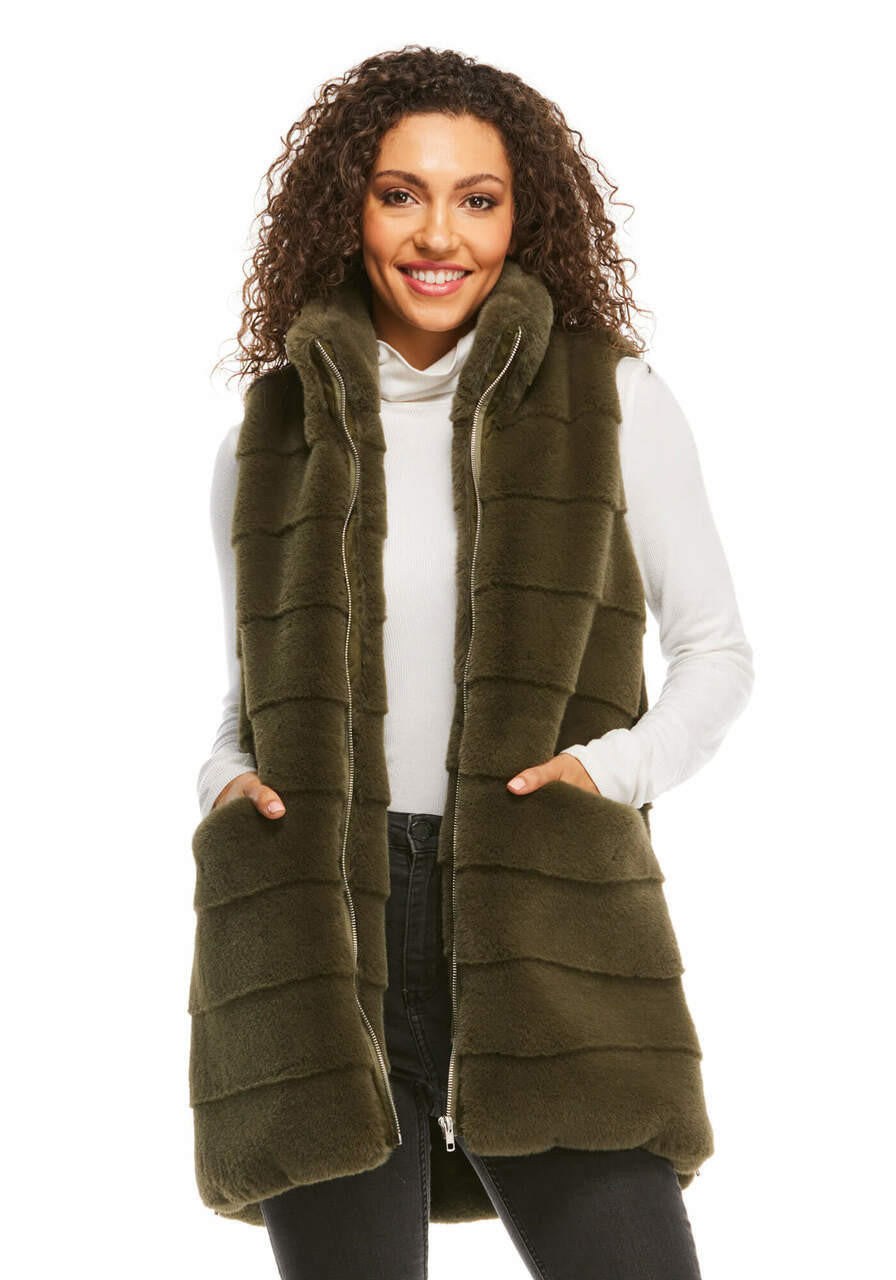 Faux Fur Weekender Vest - Fabulous Furs