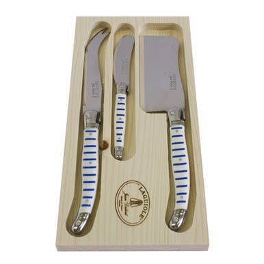 Cheese Knife Set, Mariniere (3-piece) - Jean Dubost Laguiole