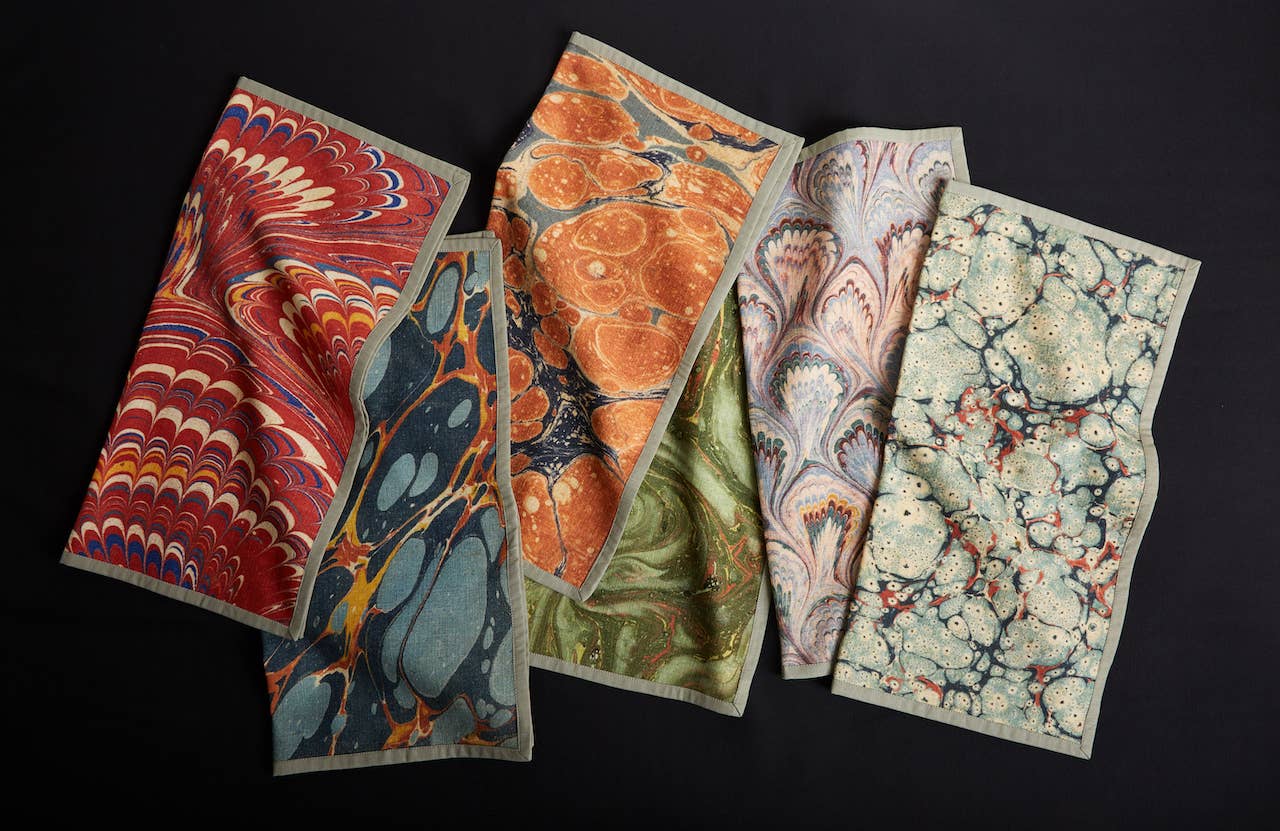 Library Dinner Napkins, Set of 6 - Siren Song (20in sq)