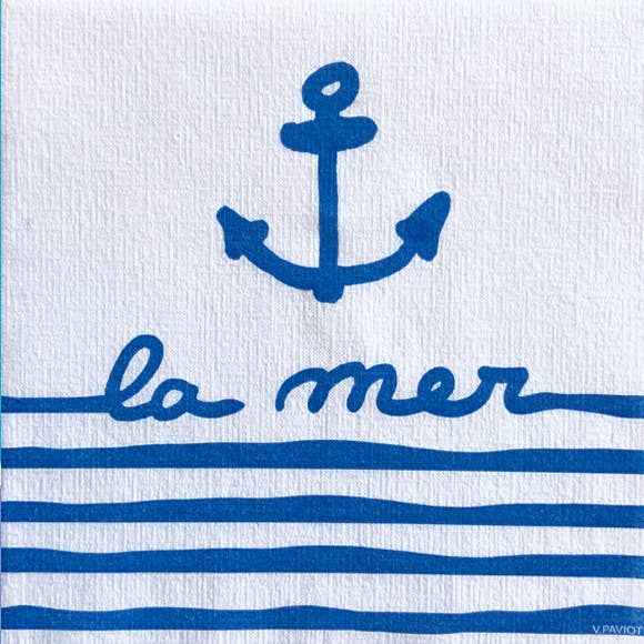Dinner Napkin, La Mer - Françoise Paviot