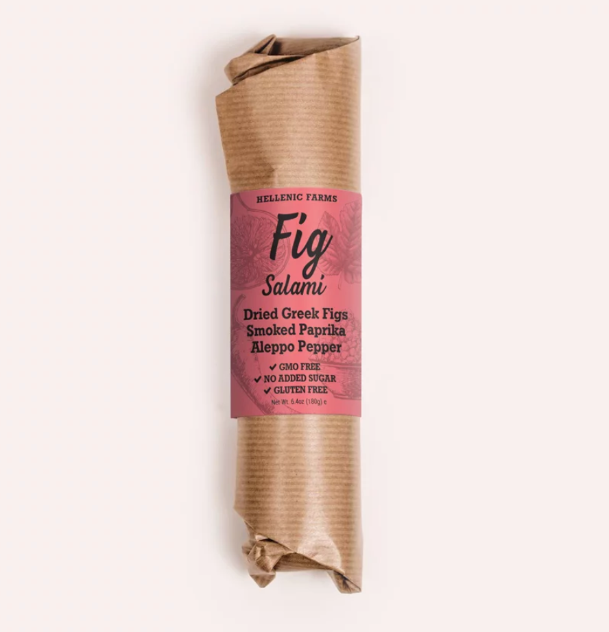 Fig Salami, Smoked Paprika & Aleppo Pepper (Vegan) - Hellenic Farms (6.4oz / 180g)