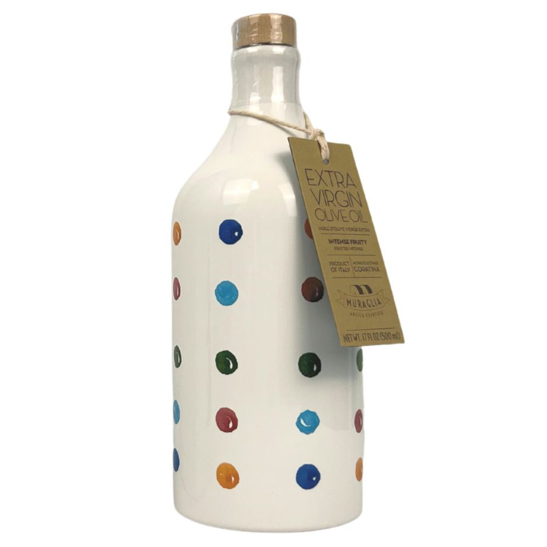 Coratina Extra Virgin Olive Oil, Ceramic Dots - Muraglia (16.9 fl oz / 500ml)