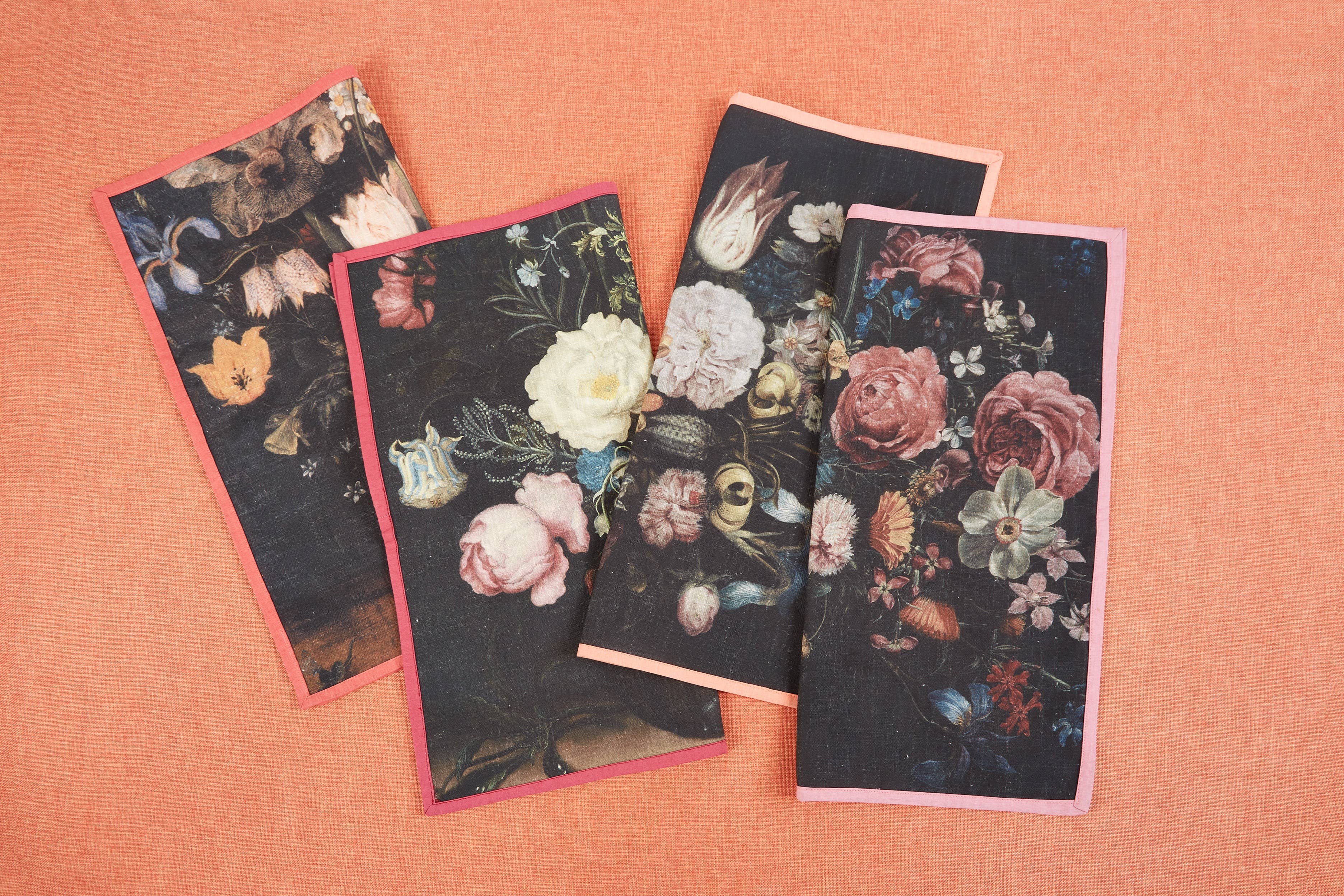 Amsterdam Dinner Napkins, Set of 4 - Siren Song (20in sq)