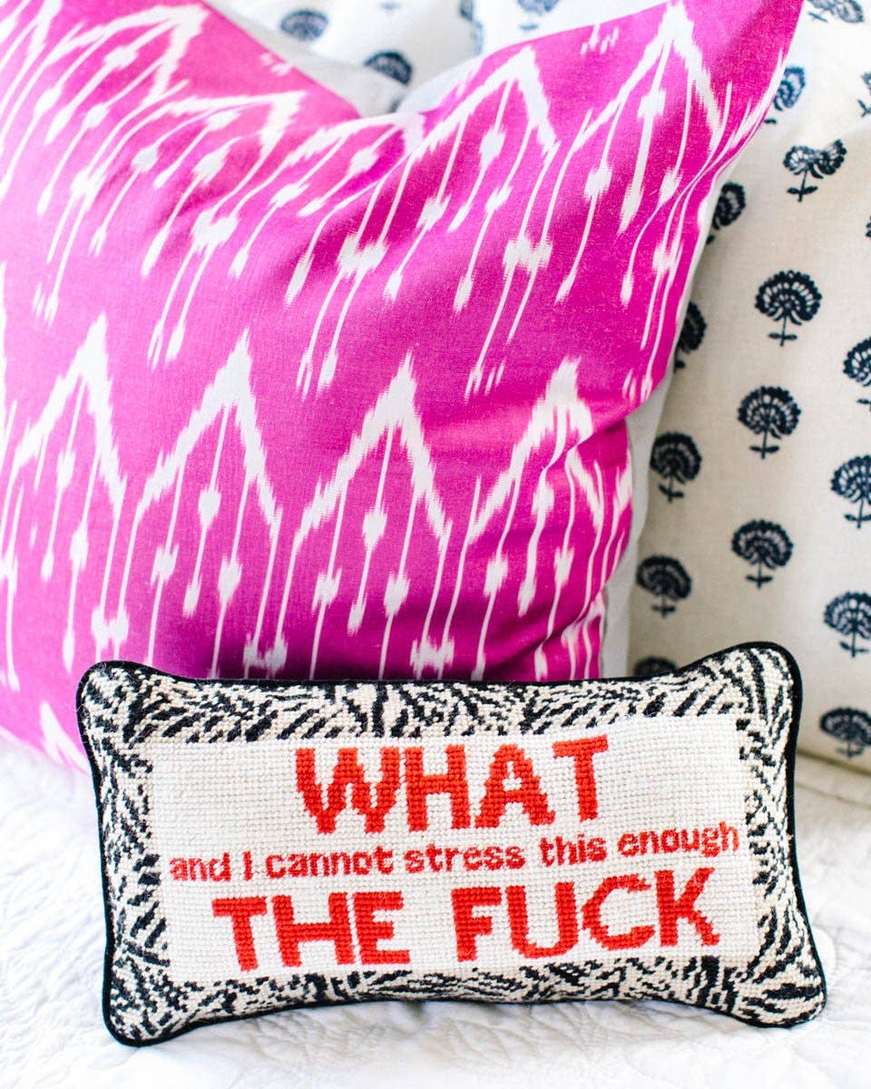 Pillow, WTF - Furbish Studio (8in x 14in)
