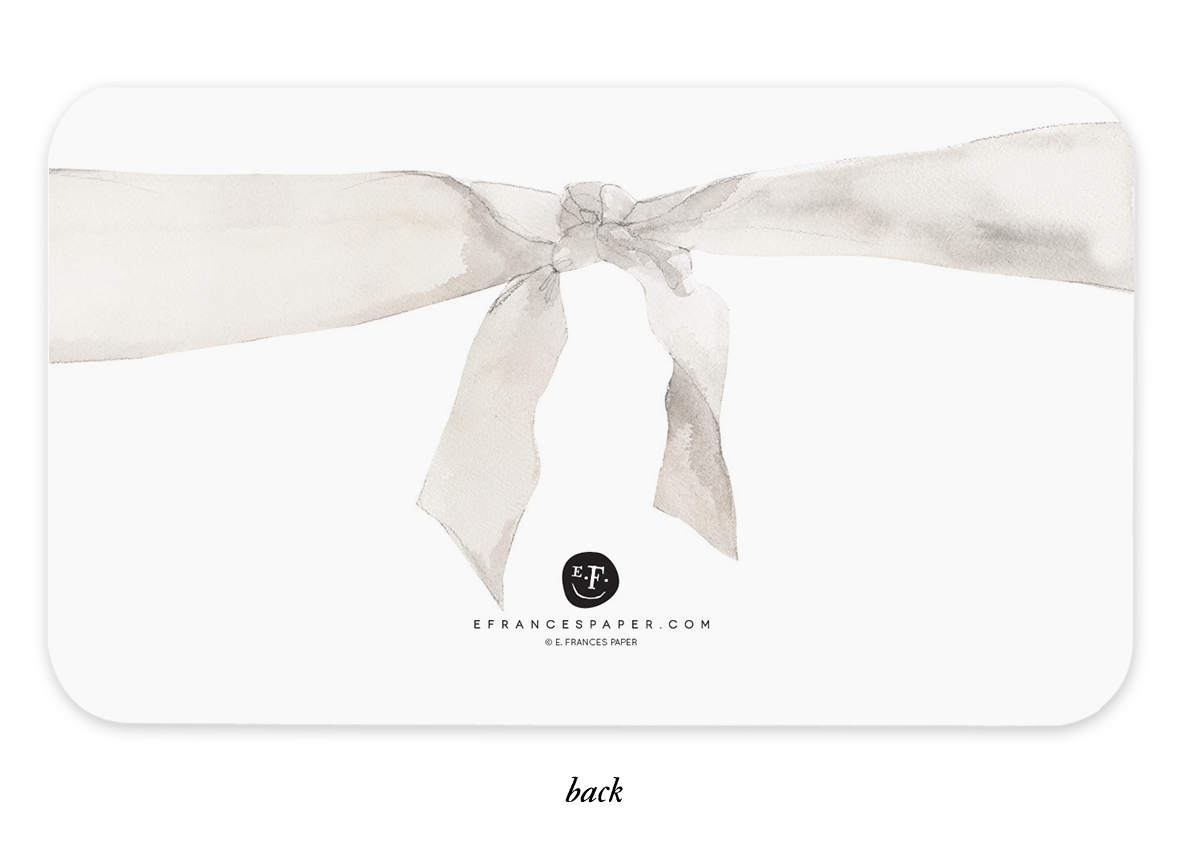 Place Cards, Classic Wreath - E. Frances Paper (85 cards, 3.5in x 2in)