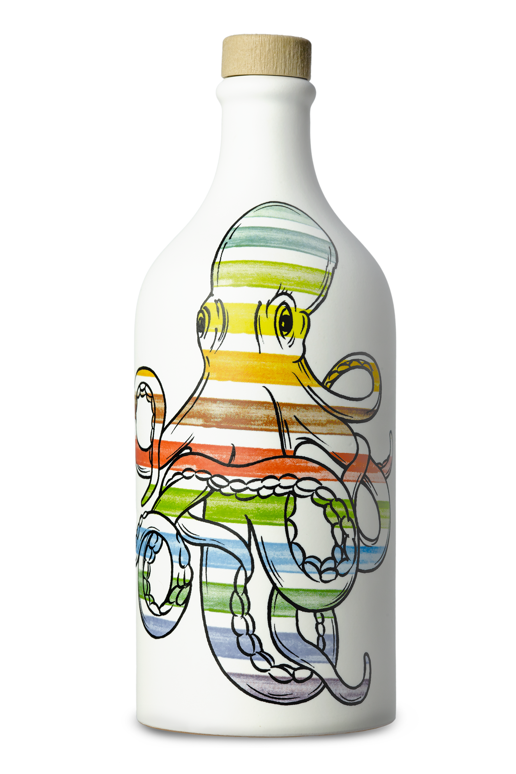 Peranzana Extra Virgin Olive Oil, Ceramic Octopus - Muraglia (16.9 fl oz / 500ml)