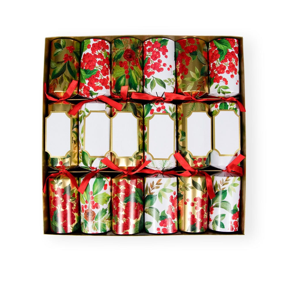 Christmas Cracker, Holly Chintz - Caspari (Box of 6)
