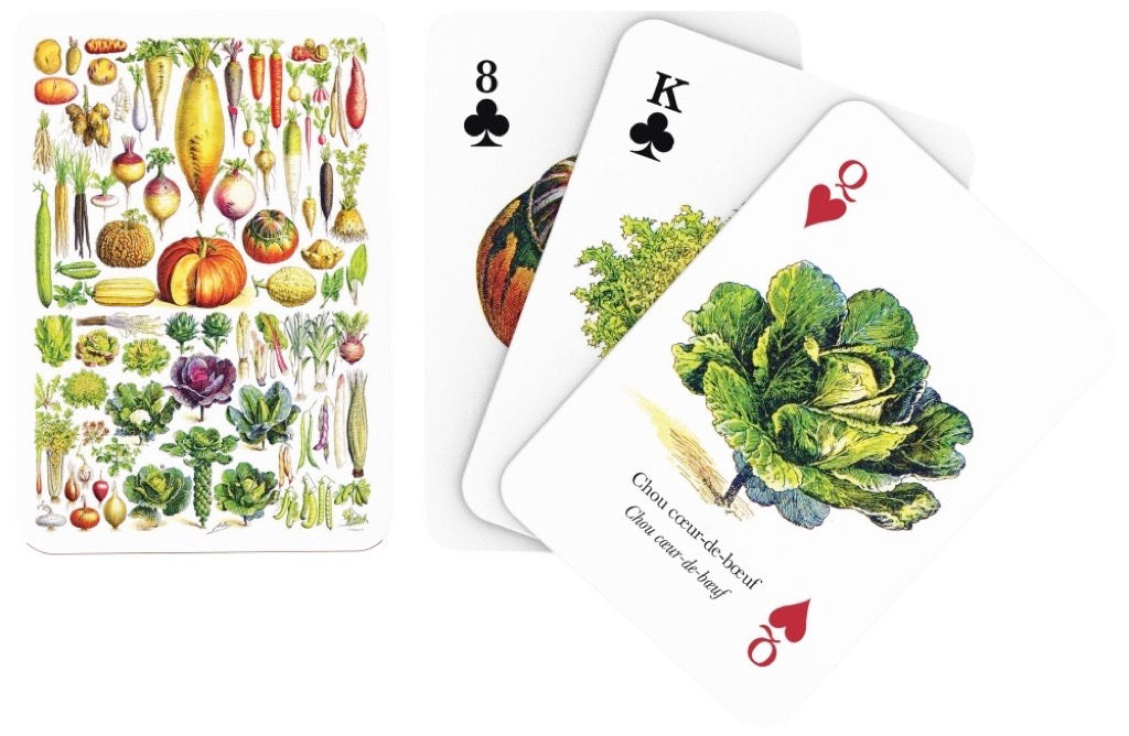 Playing Cards, Vegetable ~ Légumes - New York Puzzle Company (Single Standard Deck)