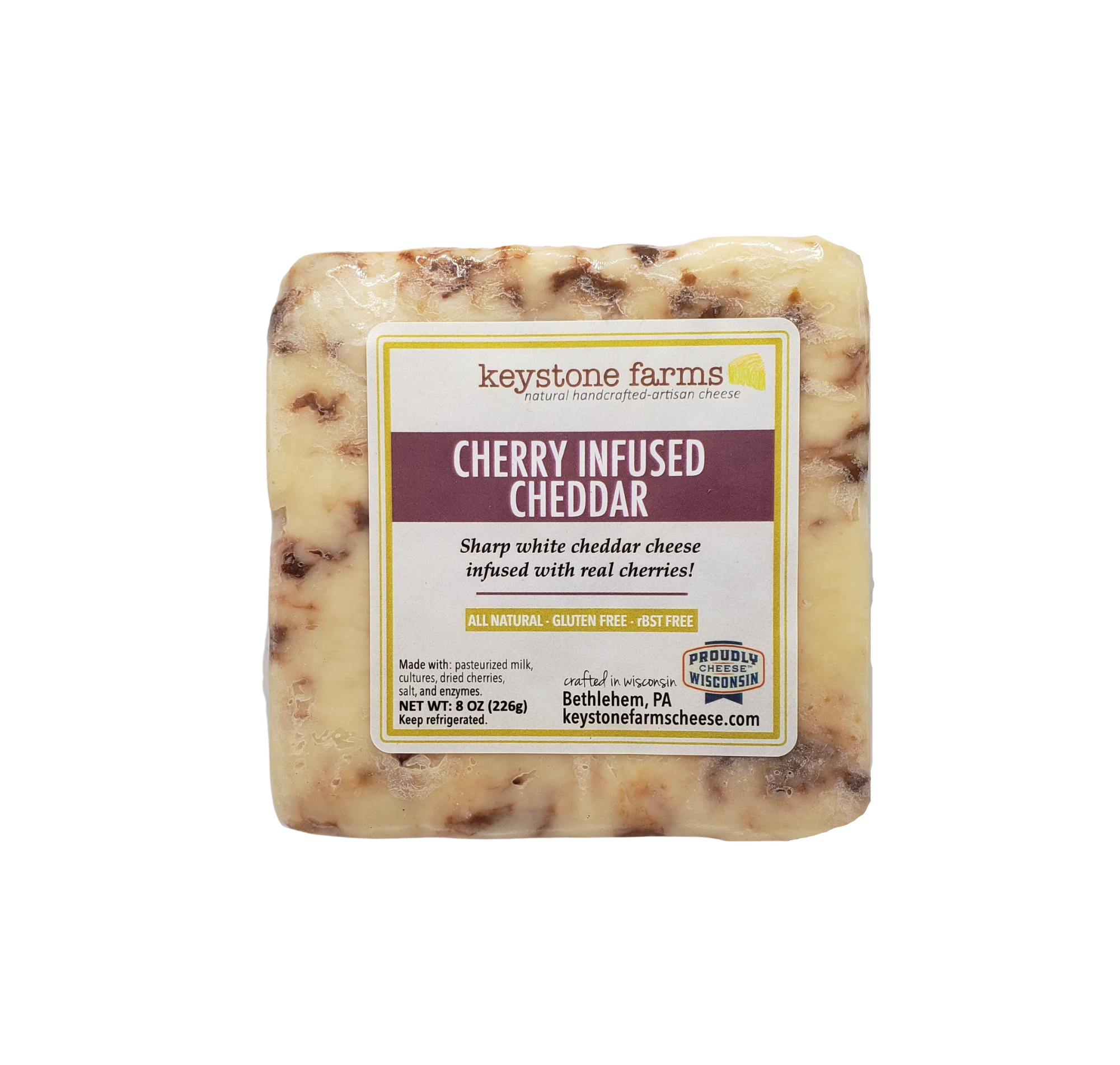 Cherry Infused Cheddar - Keystone Farms (8oz / 225g)