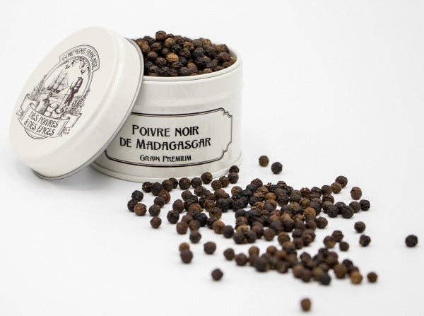 Black Peppercorns from Madagascar - Compagnie Française des Poivres et Epices (1.76oz / 50g)