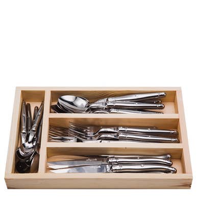 Everyday Flatware, Stainless Steel (24-piece set) - Jean Dubost Laguiole