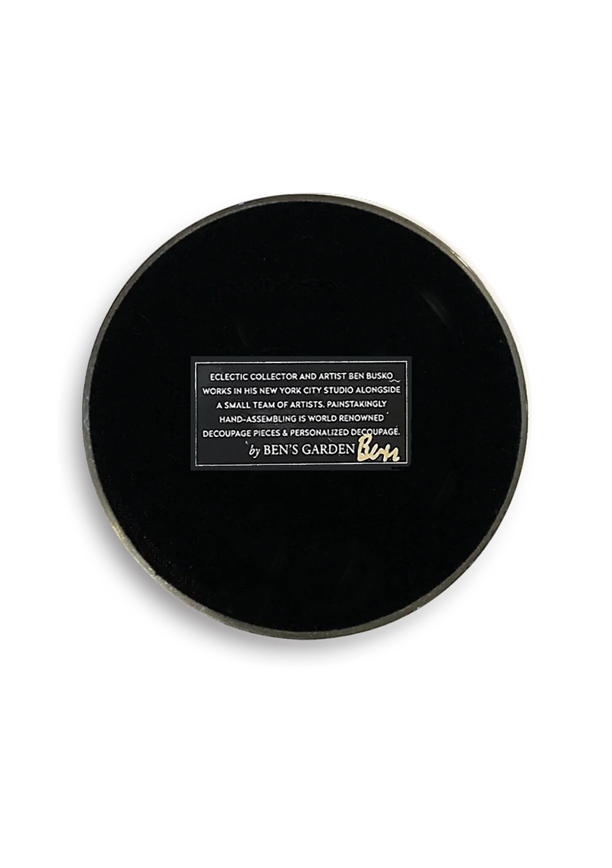 Vintage Crown Crystal Dome Paperweight (3.75in dia)