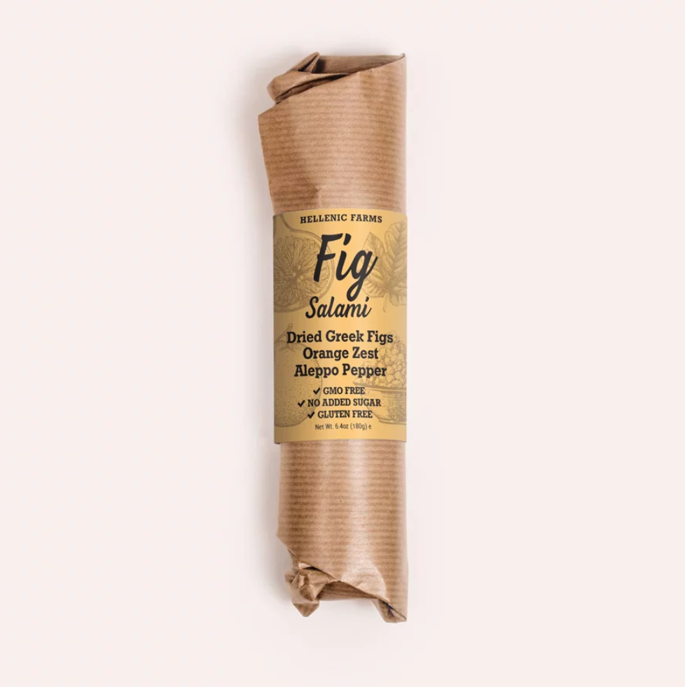 Fig Salami, Orange Zest & Aleppo Pepper (Vegan) - Hellenic Farms (6.4oz / 180g)