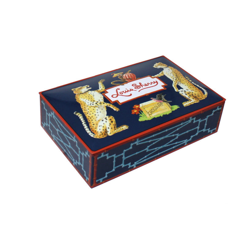 Cheetah by Harrison Howard, 12-Piece Tin - Louis Sherry (6oz / 170g)