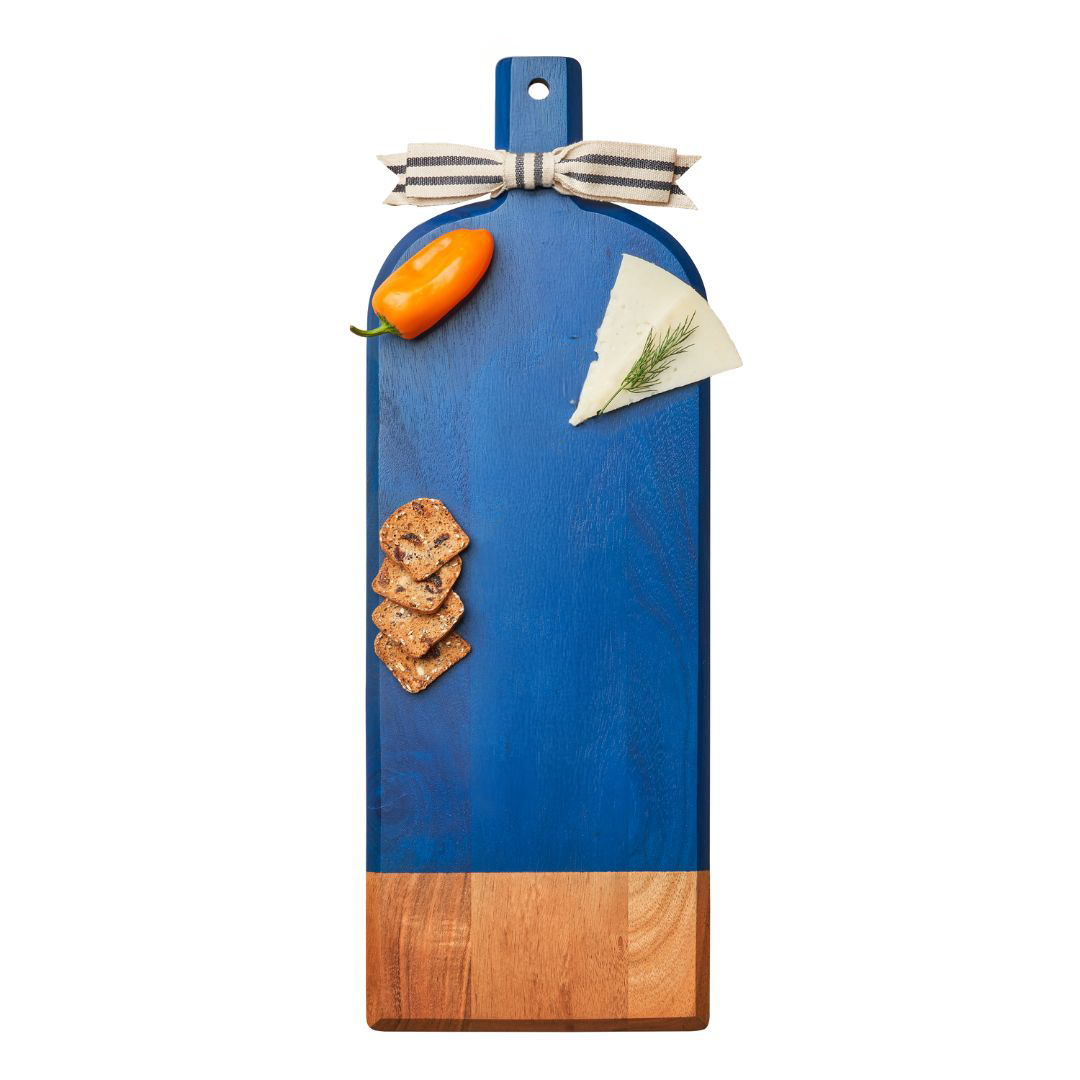 Long Board, Blue Acacia - Maple Leaf (20in x 7in)