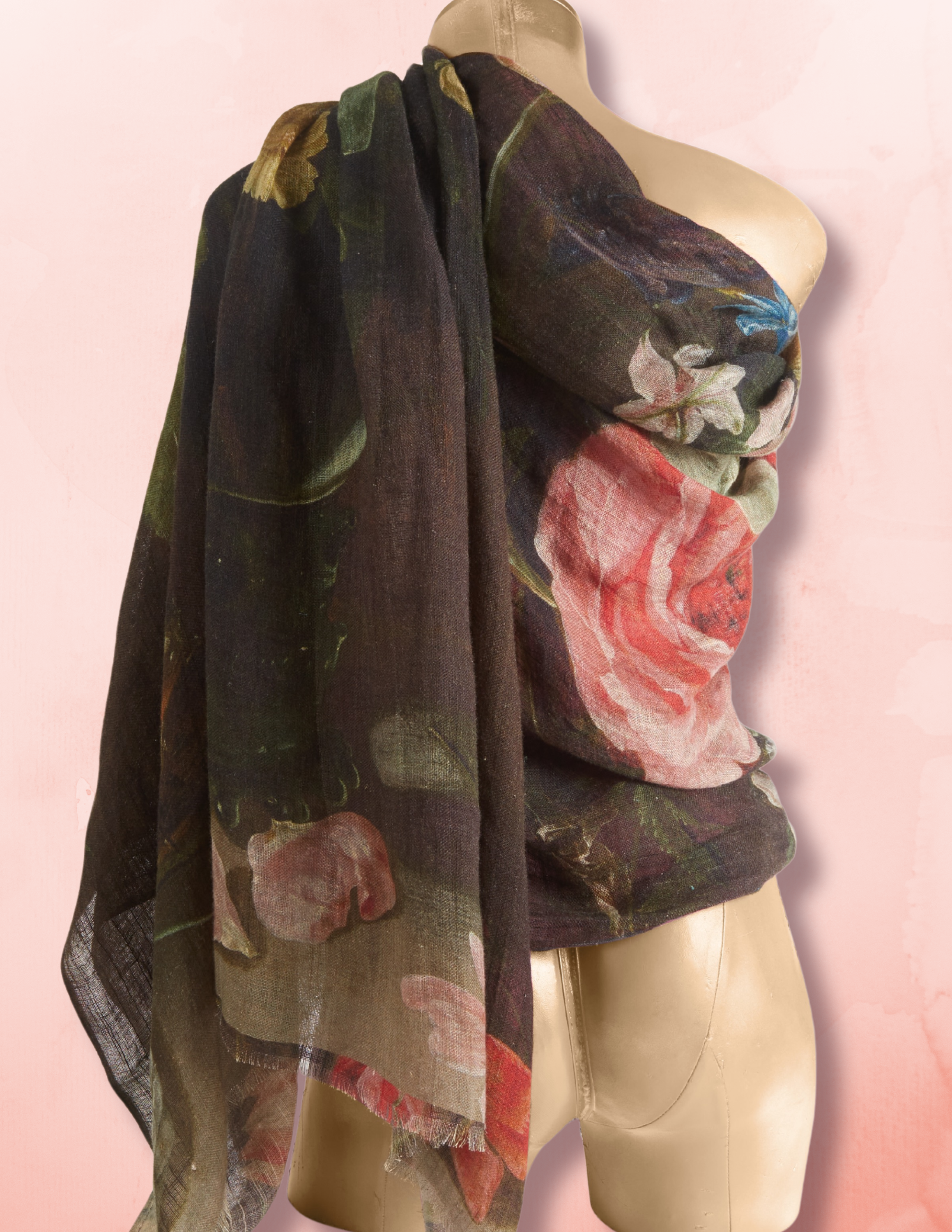 Antwerp Linen Shawl - Siren Song (40in x 80in)