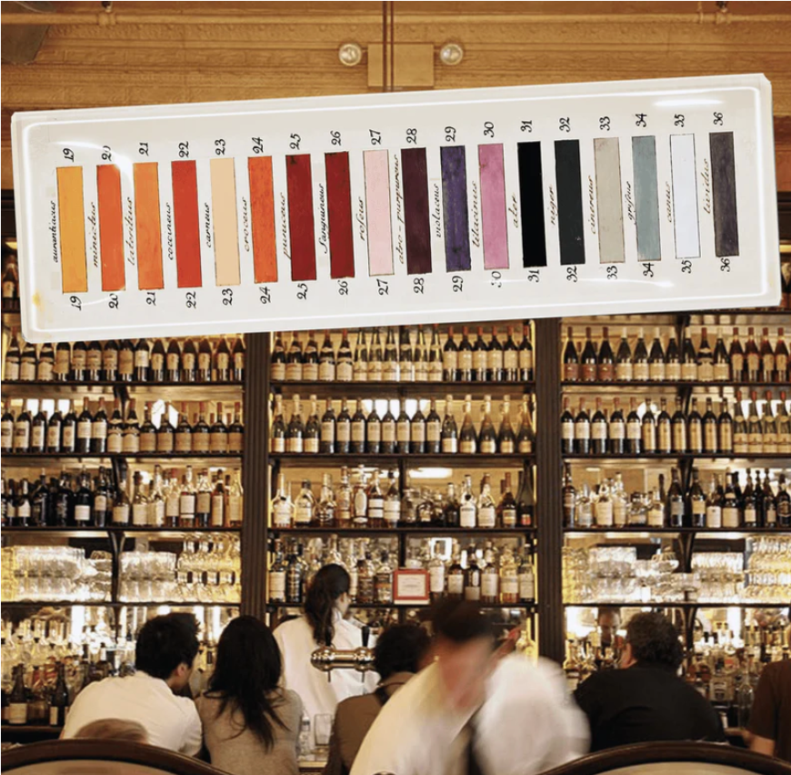 Paint Palette Decoupage Glass Tray (6in x 12in)