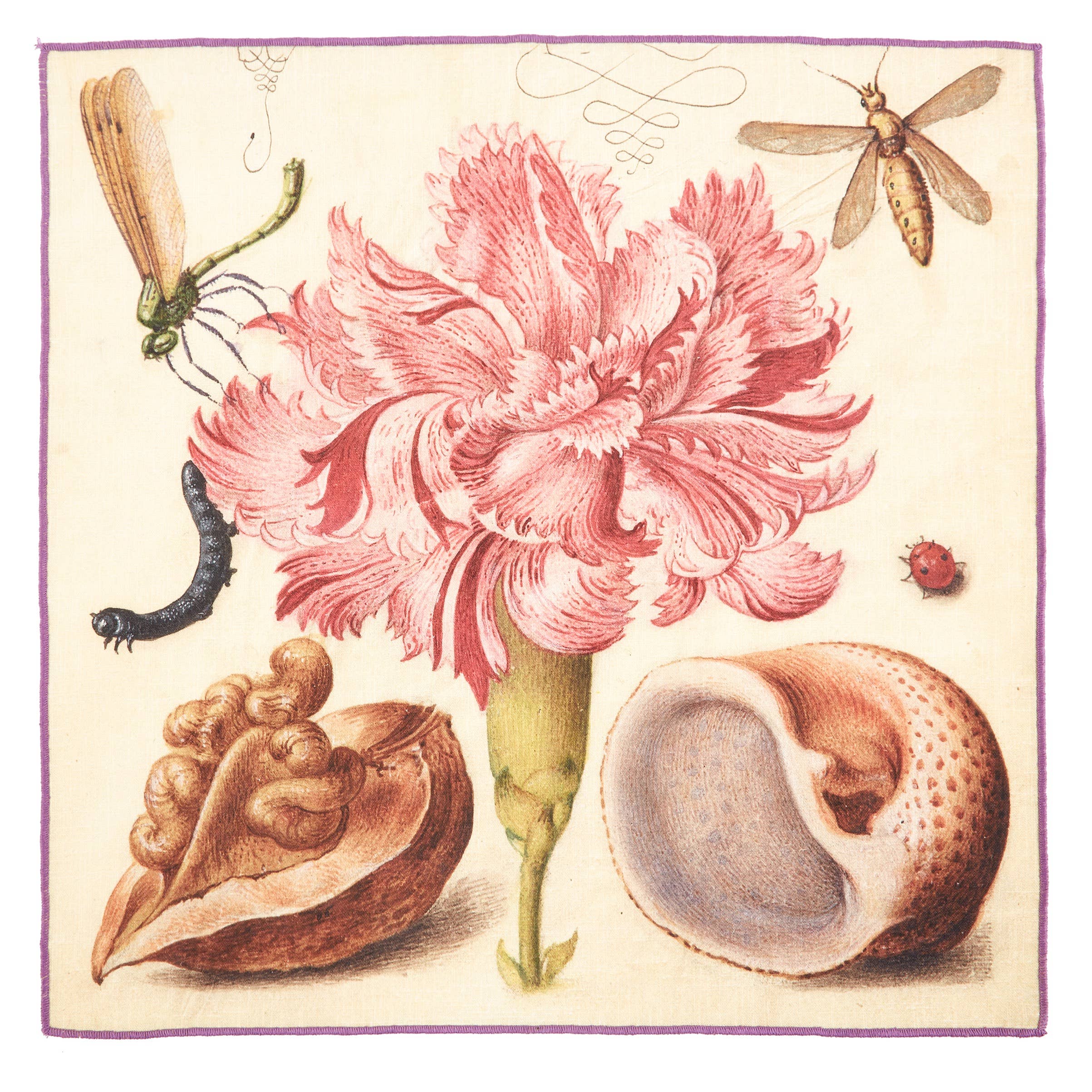 Botanical Dinner Napkins, Set of 4 - Siren Song (20in sq)