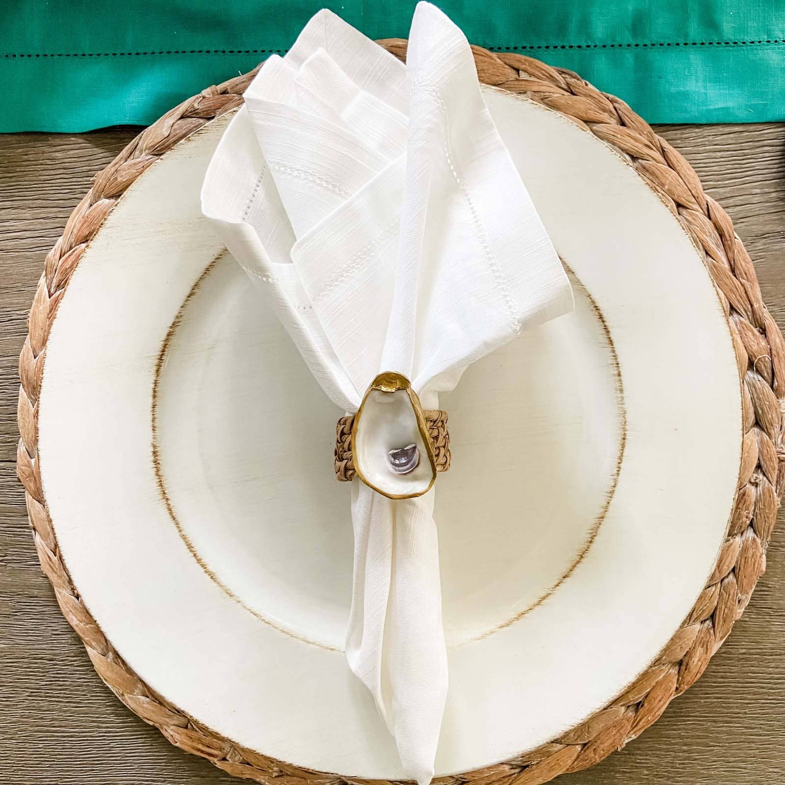 Oyster Shell Napkin Rings