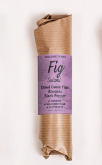 Fig Salami, Almond & Black Pepper (Vegan) - Hellenic Farms (6.4oz / 181g)