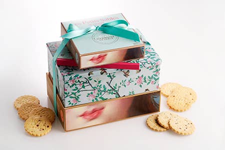 Shortbread Cookie Tin, 'Dans un Jardin' - La Sablésienne (10.6oz / 300g)