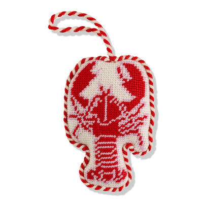 Lobster Needlepoint Ornament - Furbish Studio