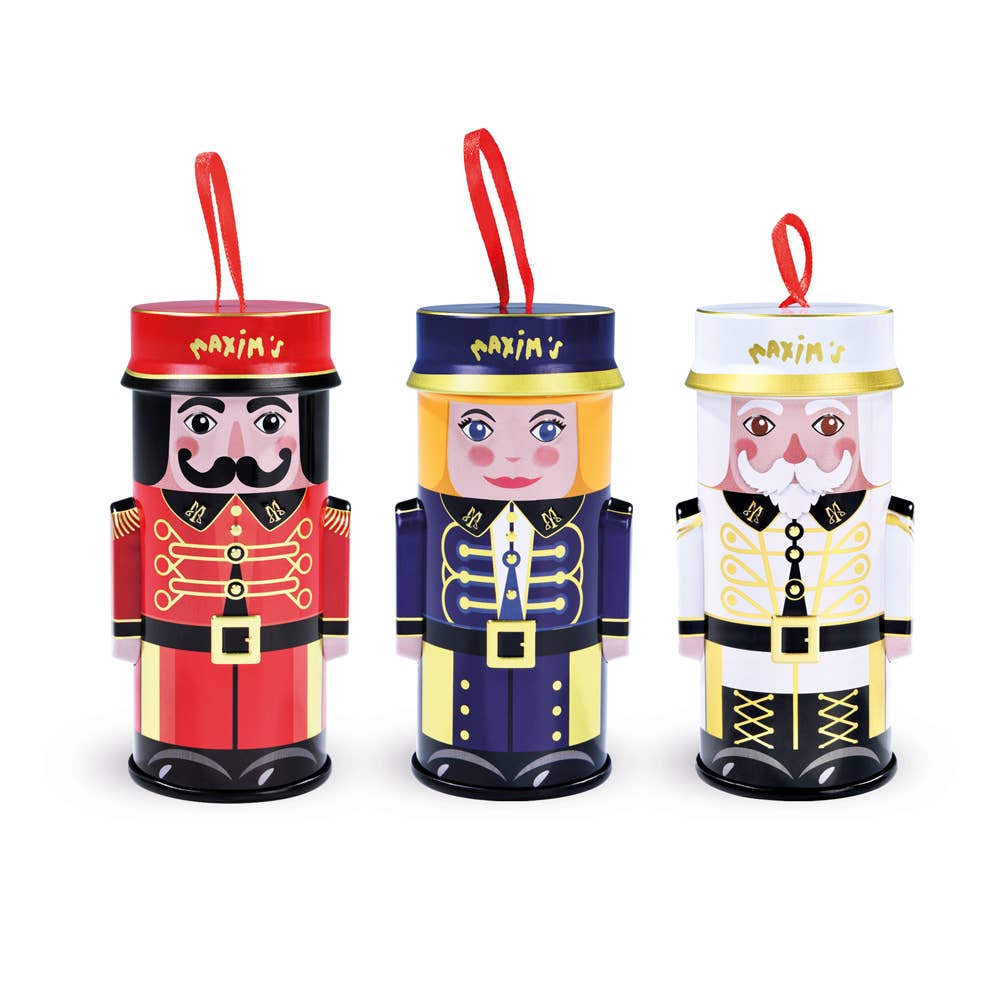 Mini Groom Metal Box, 4 Chocolate Hazelnut-Filled Flutes - Maxim's