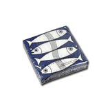 Cocktail Napkin, Fish  - Françoise Paviot (20 count, 5in sq)