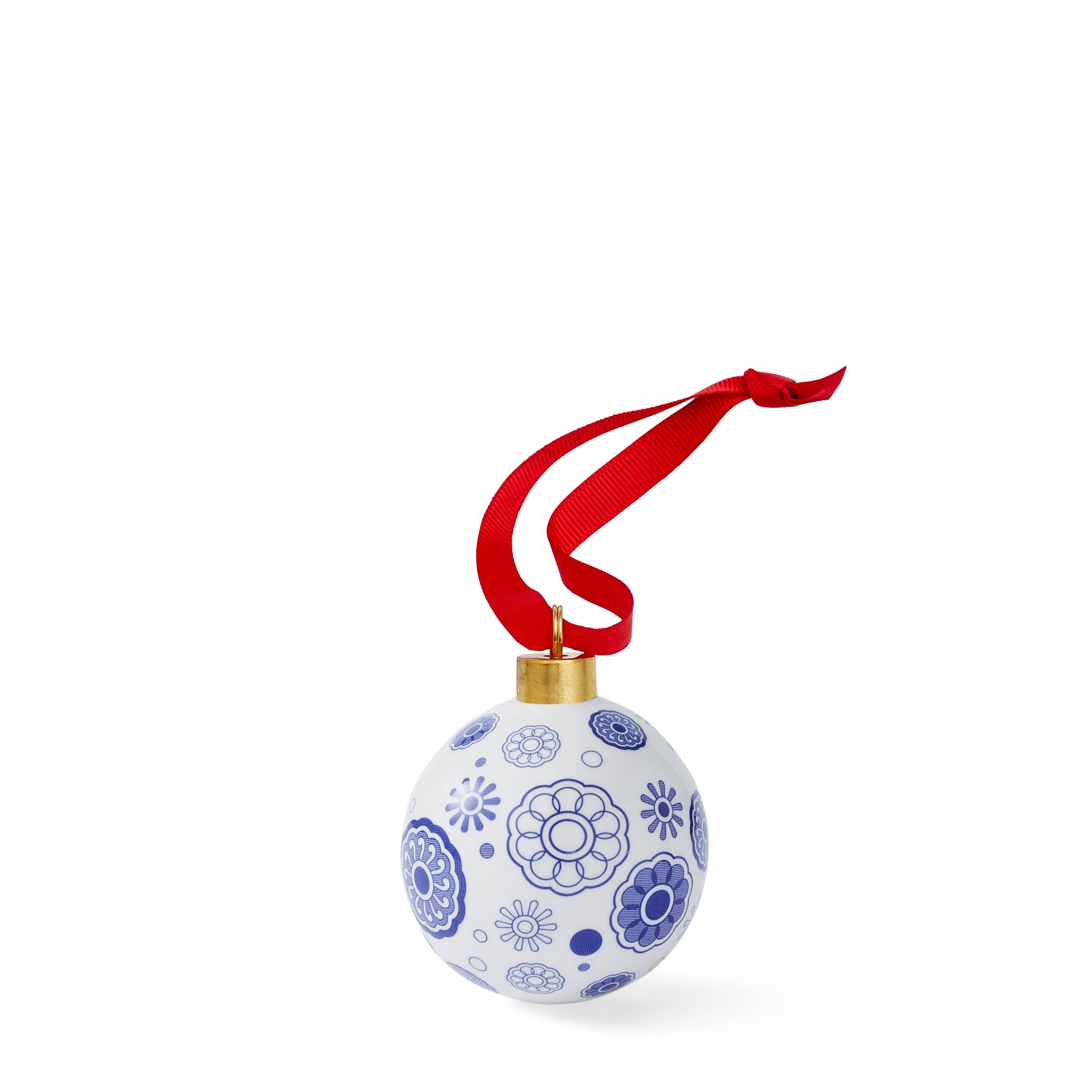 Blue Italian Spokes Bauble - Spode