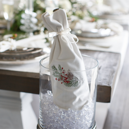 Natale Velvet Wine Bag - Arte Italica