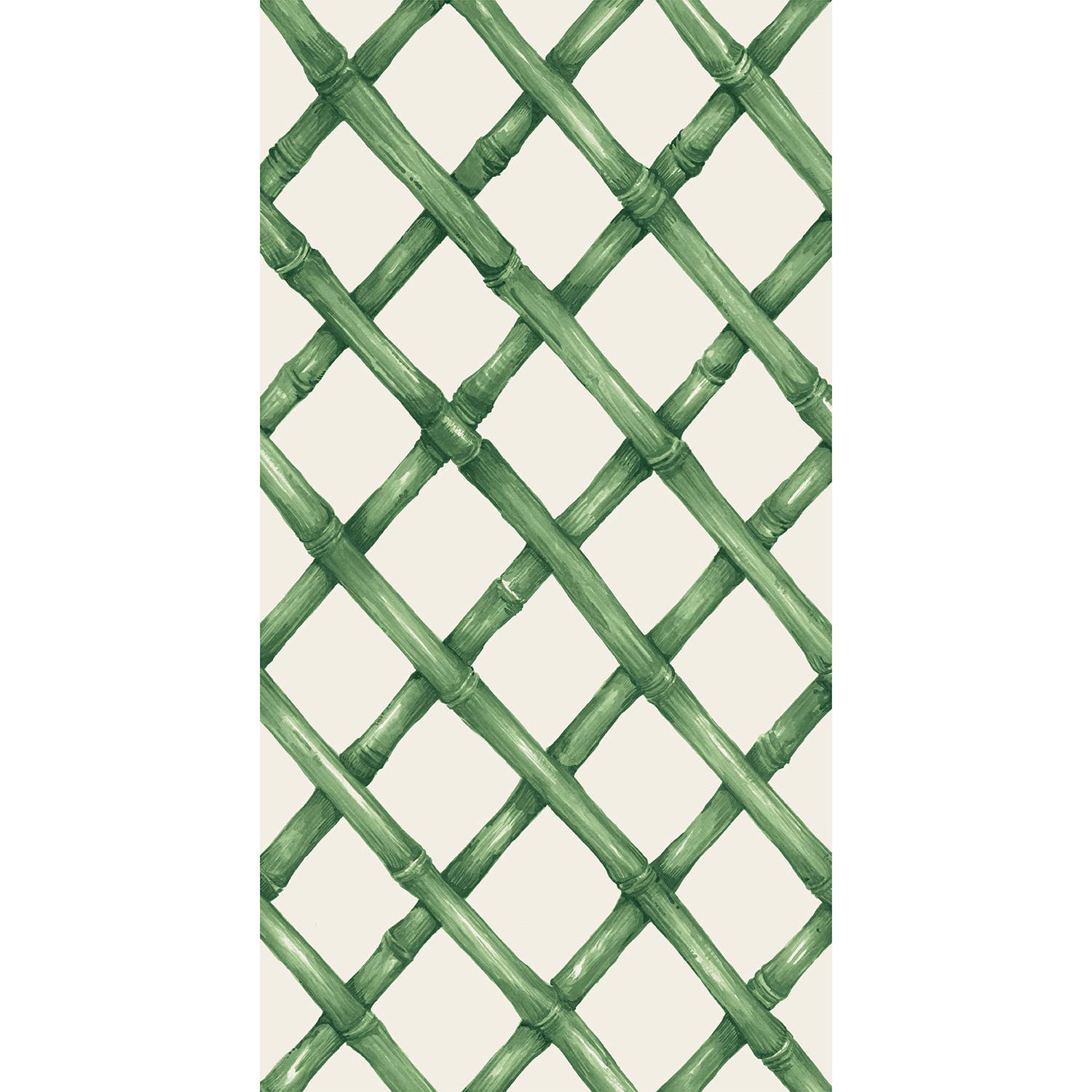 Green Lattice Guest Towel - Hester & Cook (16-count)
