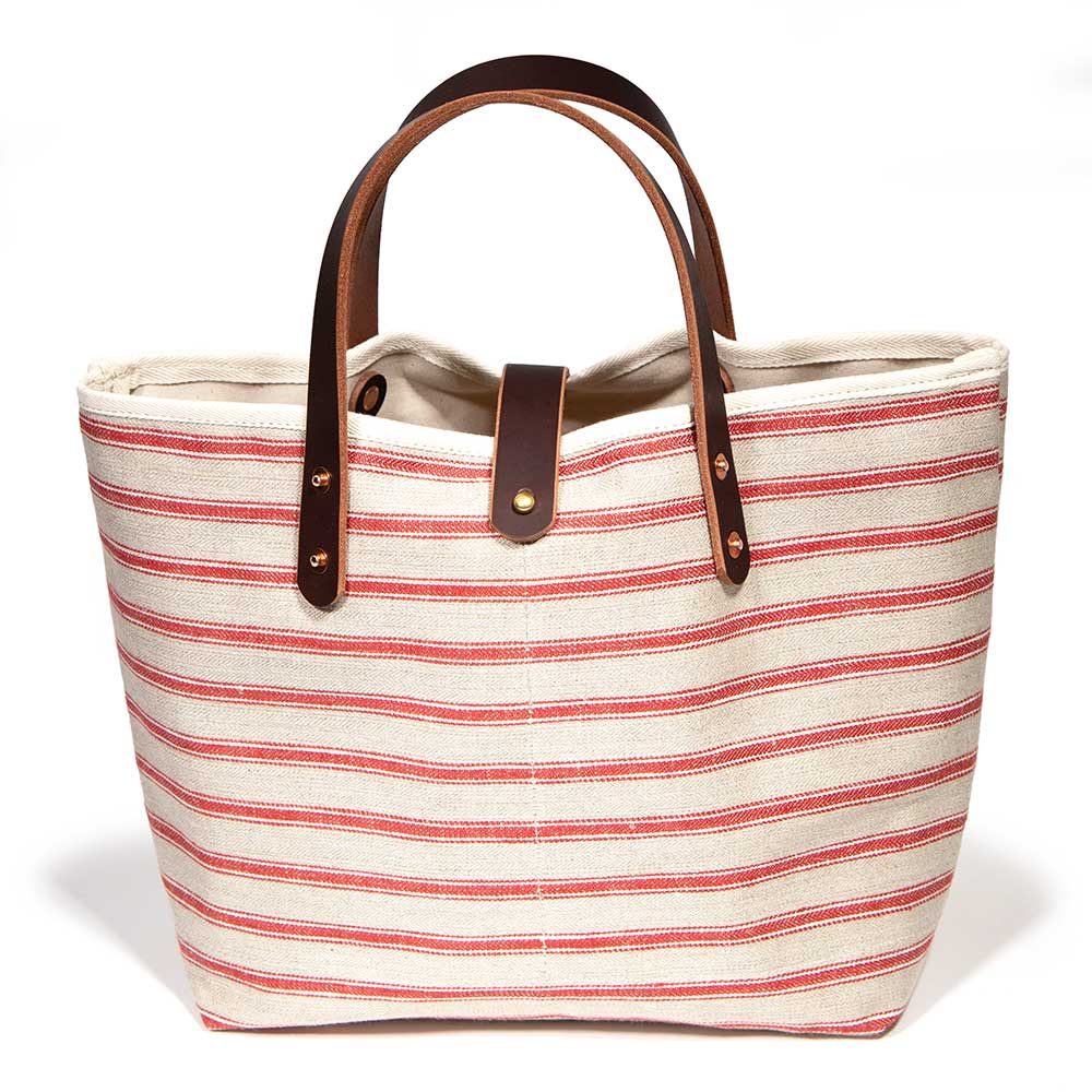 Linen Sailor Stripe Mini Tote - General Knot & Co.