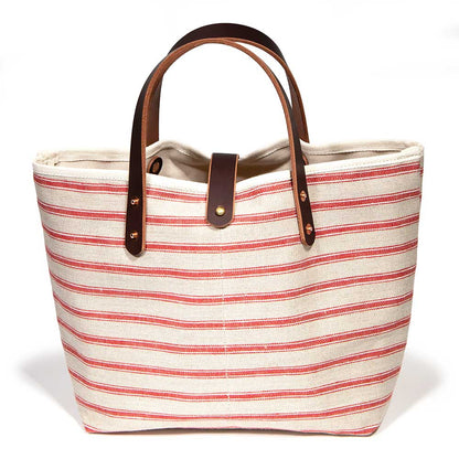 Linen Sailor Stripe Mini Tote - General Knot & Co.
