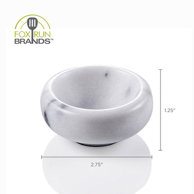 Pinch Bowl, Natural White Marble (1oz)